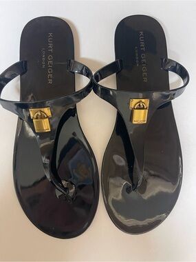 Kurt Geiger London jelly black sandals size women’s 10